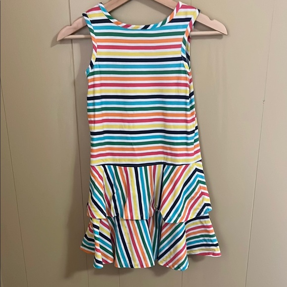 Hanna Andersson Casual Colorful Cotton Striped Sleeveless Sundress Size 8|130cm - Picture 7 of 7